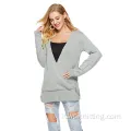 Nuovo maglione di moda Plus Size Women Whitcoat